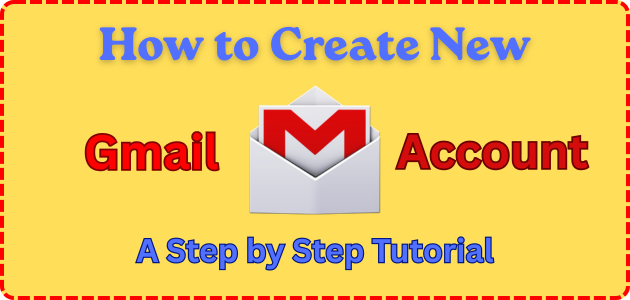 How to create new gmail account?